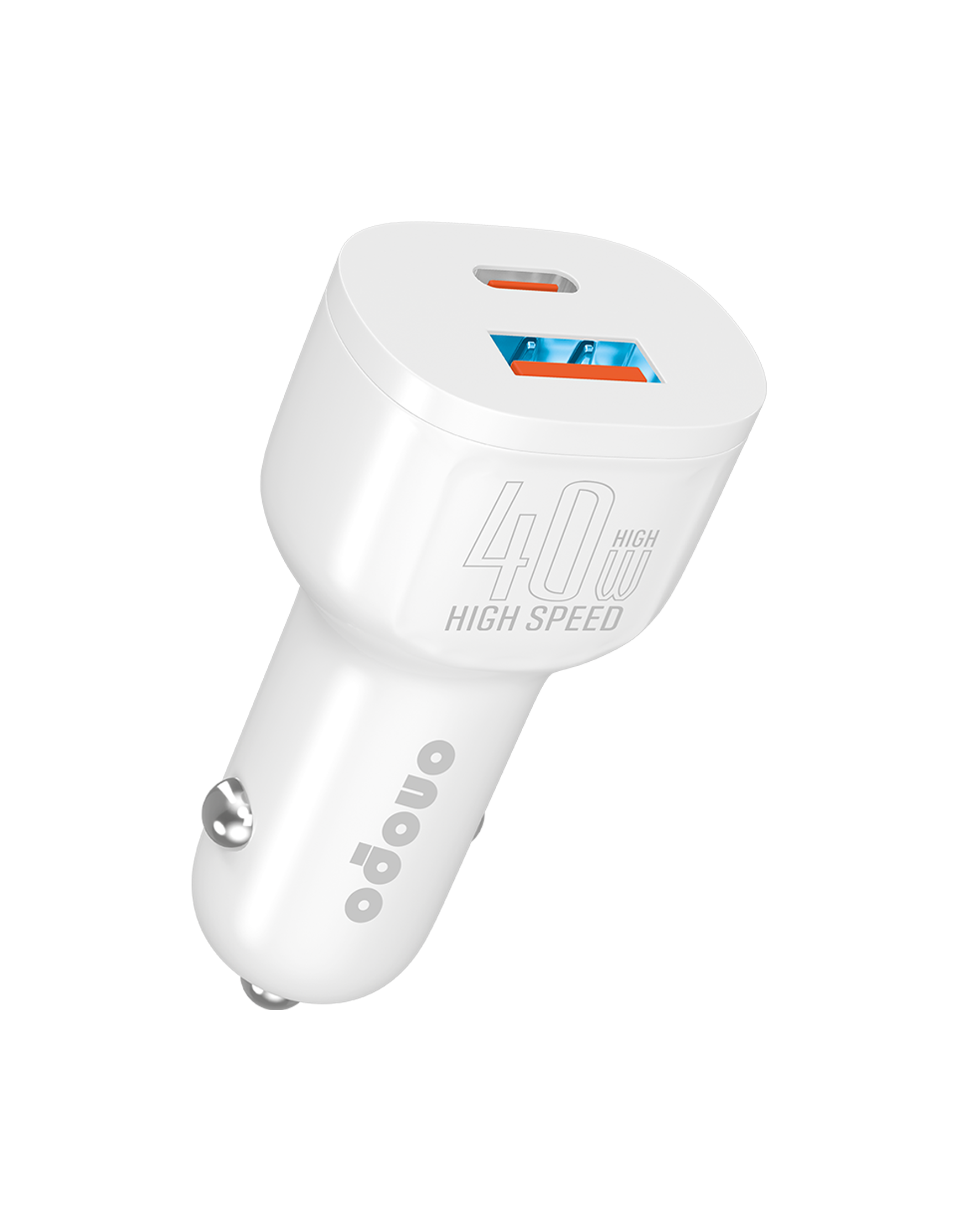 onopo 3.4A Type-C (PD) ve USB Girişli Led Işıklı Turbo Hızlı Araç Şarjı 40W - A7