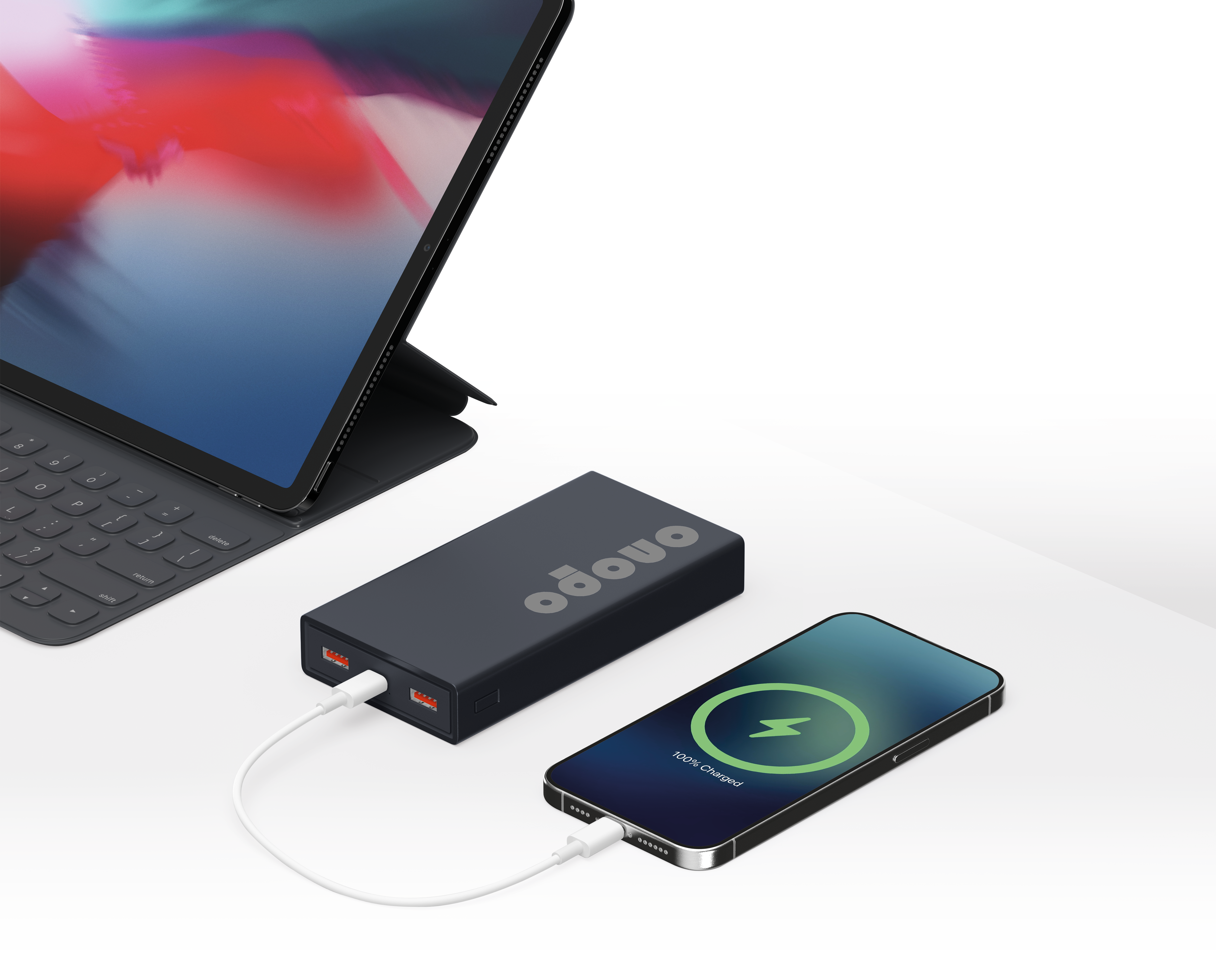 onopo 20000 mAh Şarj Adilebilir Led Göstergeli Taşınabilir Powerbank