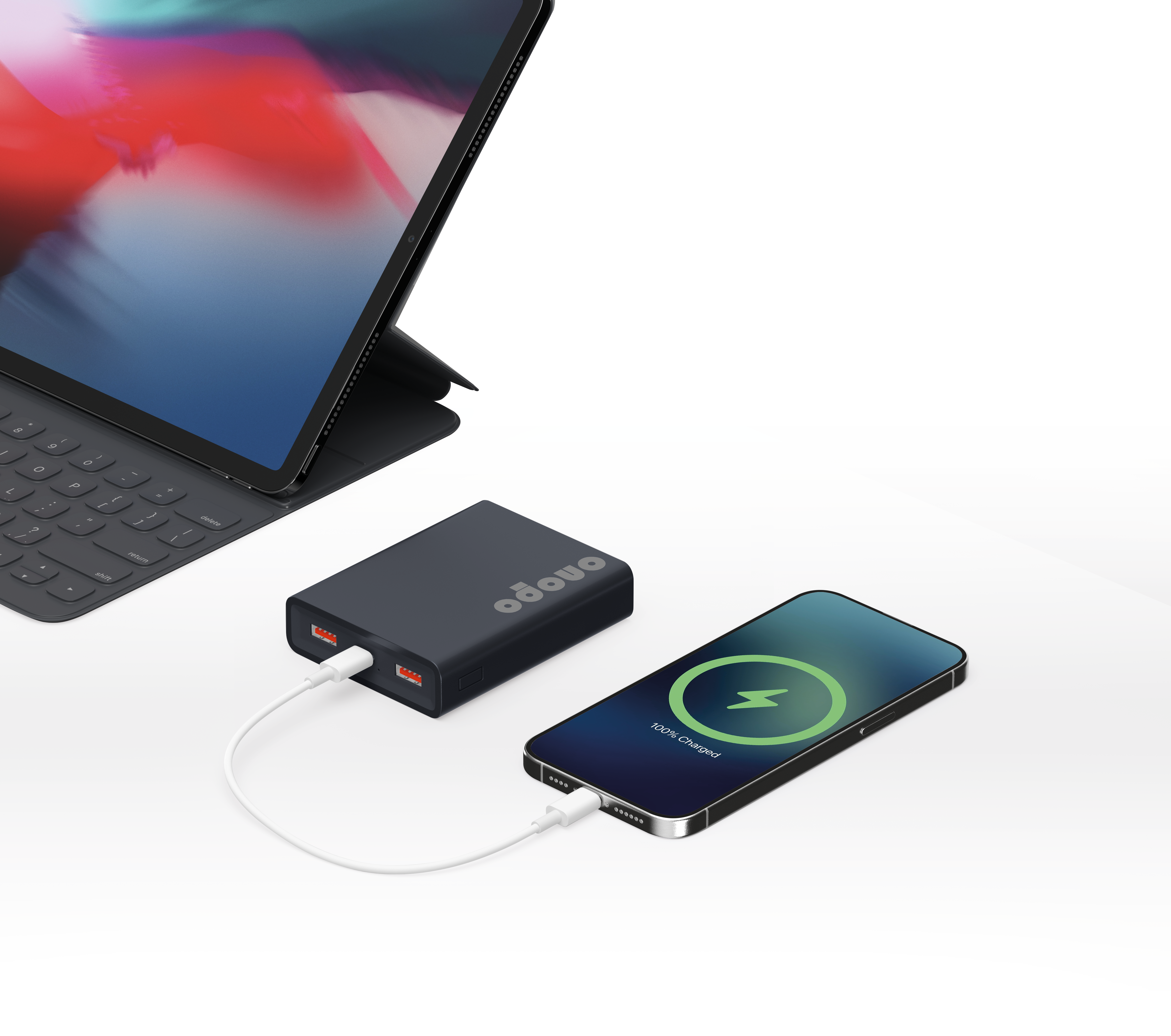 onopo 10000 mAh Şarj Adilebilir Led Göstergeli Taşınabilir Powerbank