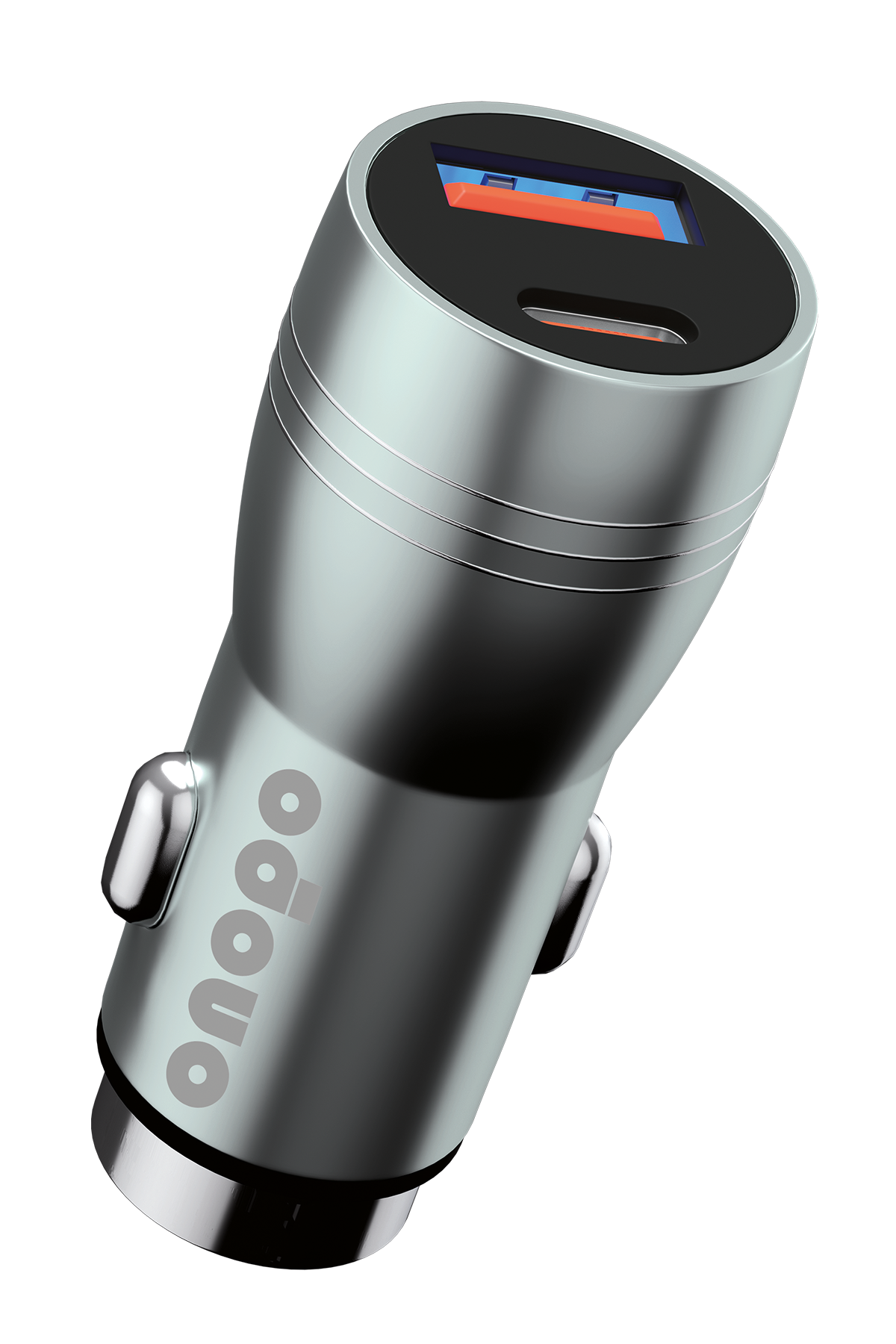 onopo 3.4A Çift USB + Type Çıkışlı Metal Hızlı Araç Şarjı 40W - A9