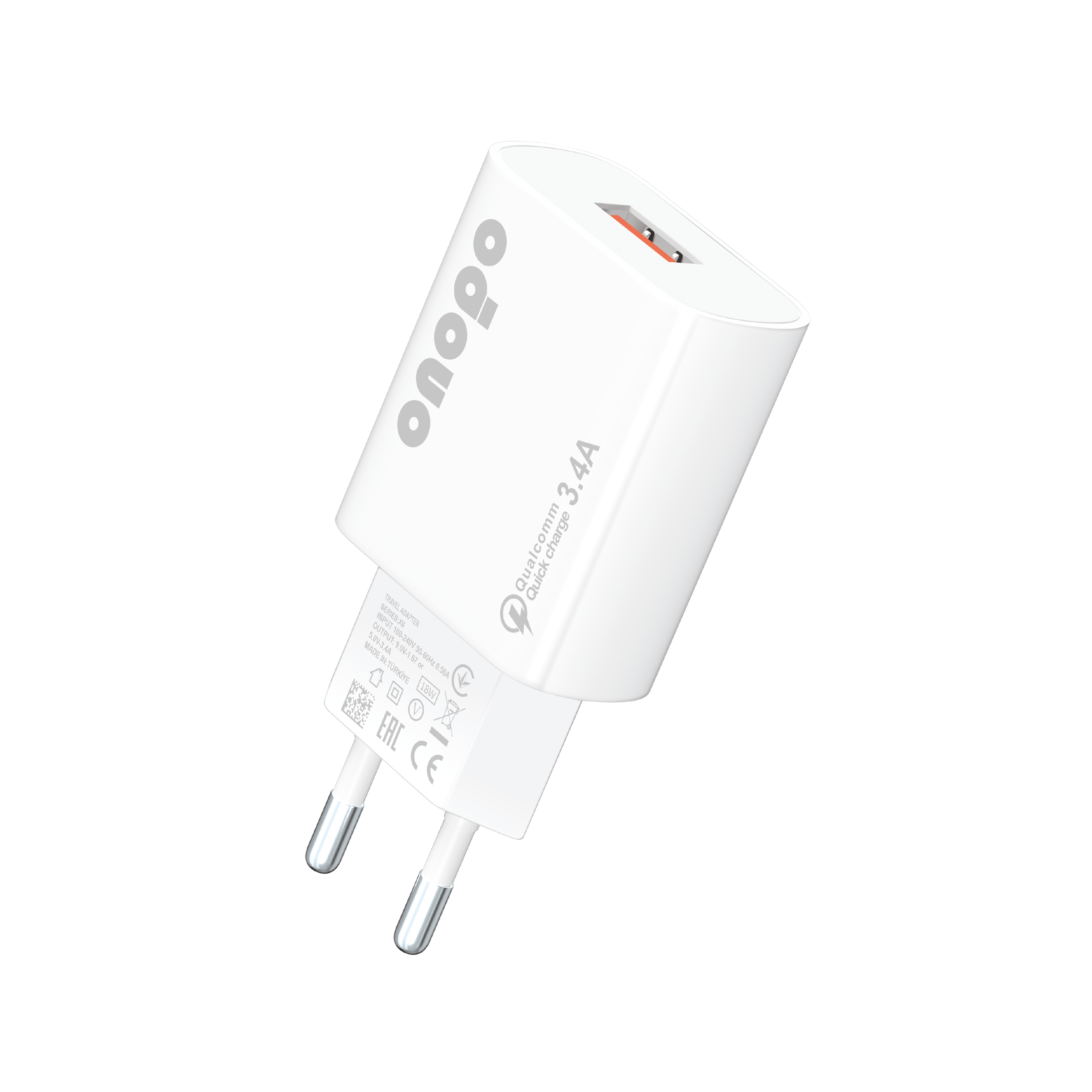 onopo 3.4A Usb Girişli Hızlı Şarj Adaptörü - X9