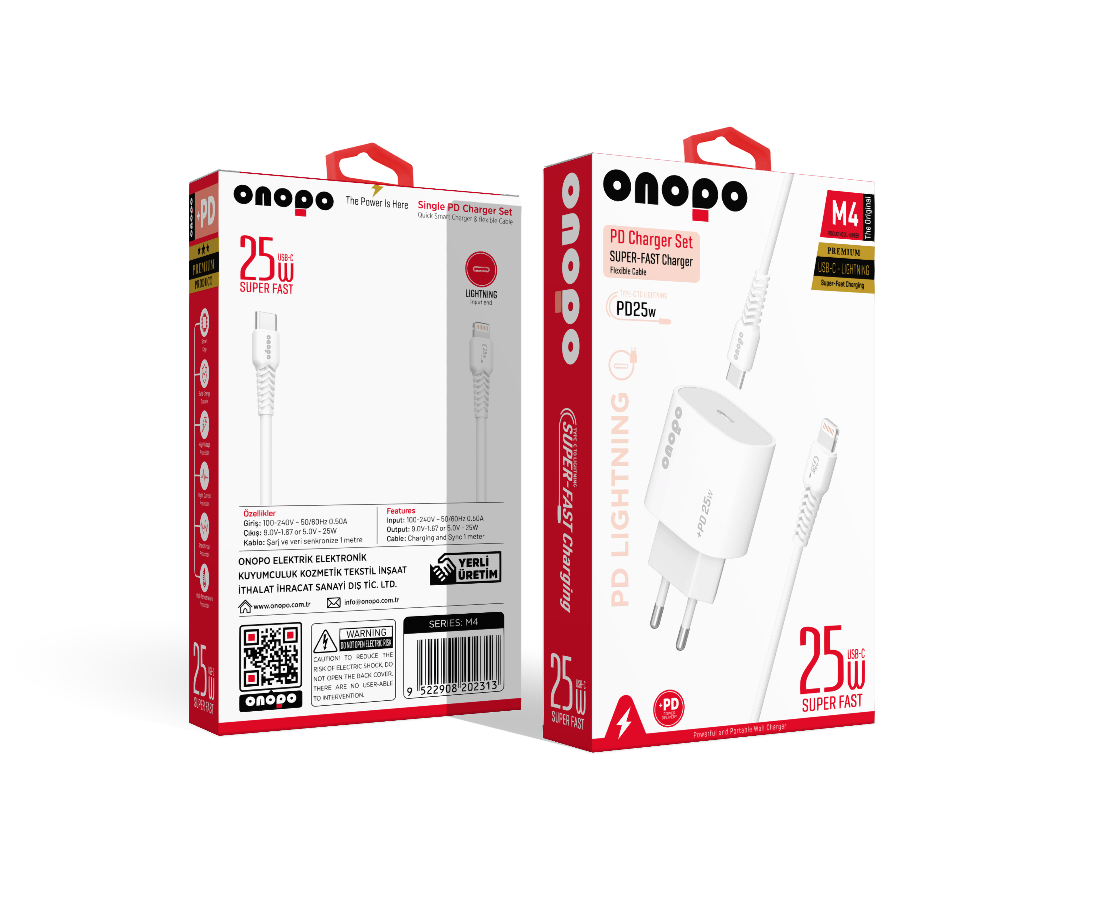 Onopo iPhone Apple Uyumlu Lightning USB iPhone 20W Hızlı Şarj Cihazı 3.4A - M4