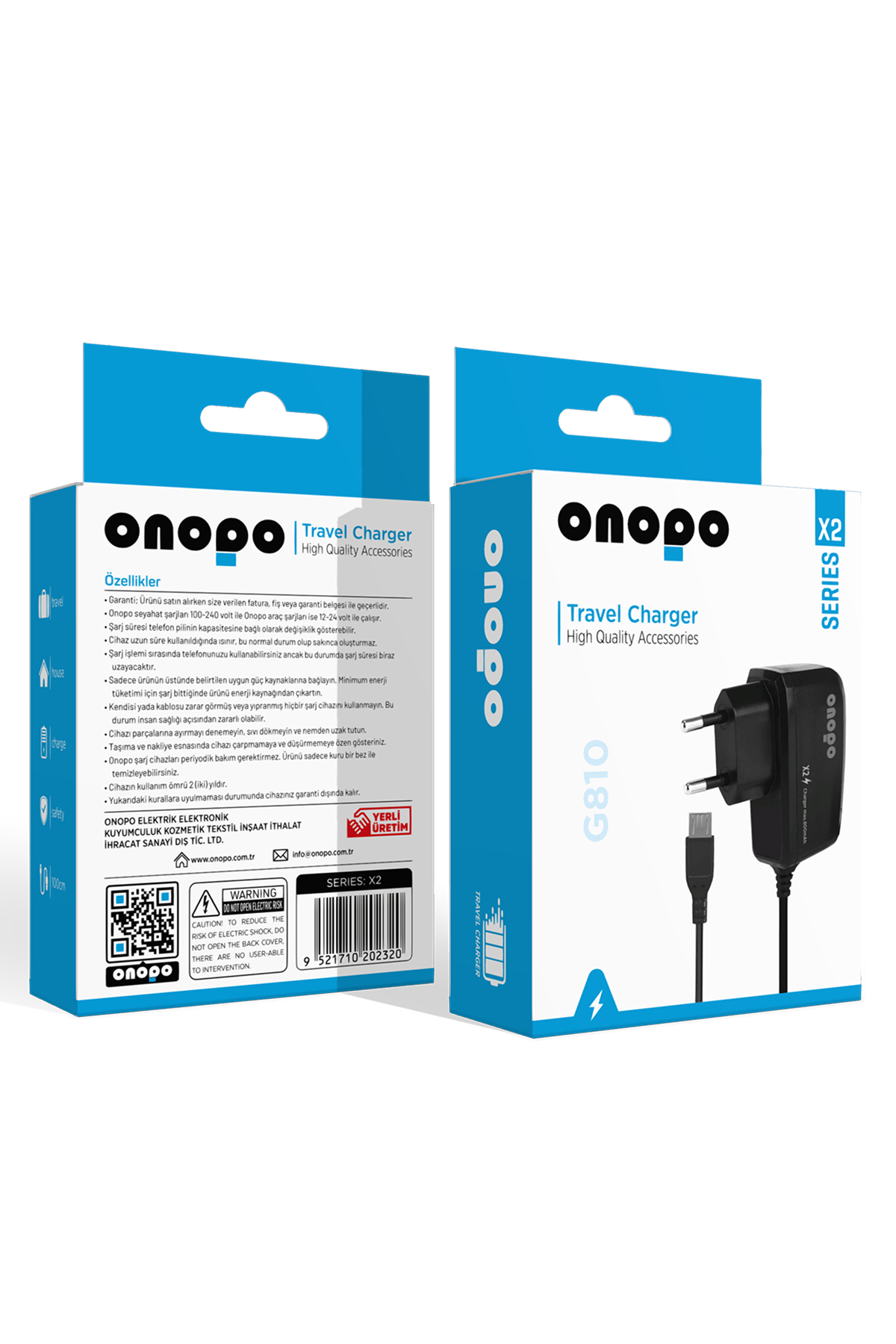 onopo G810 C5510 C6712 Chat 222 Chat 322 C3262s3570 S7500 Uyumlu Şarj Cihazı - X2