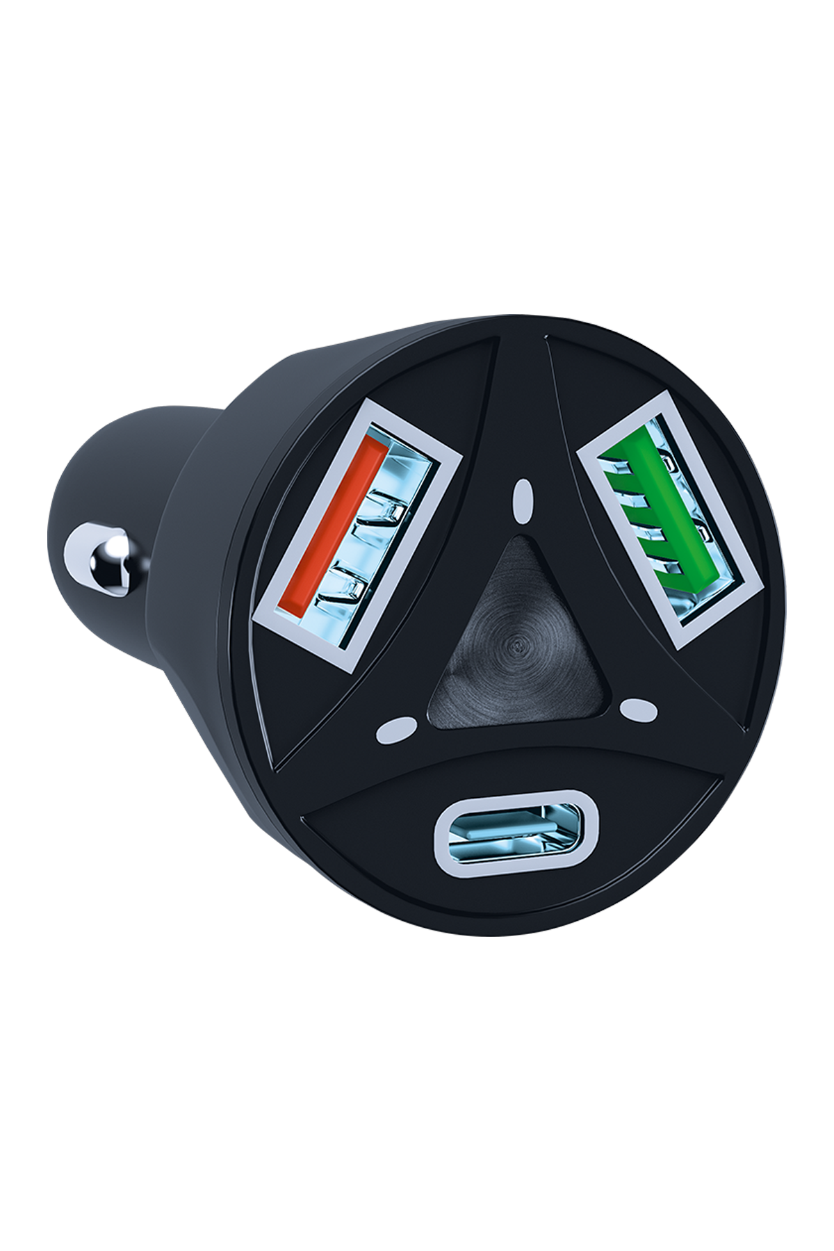 onopo 3.4A Type-C (PD) ve Çift USB Girişli Turbo Hızlı Araç Şarjı 55W - A8