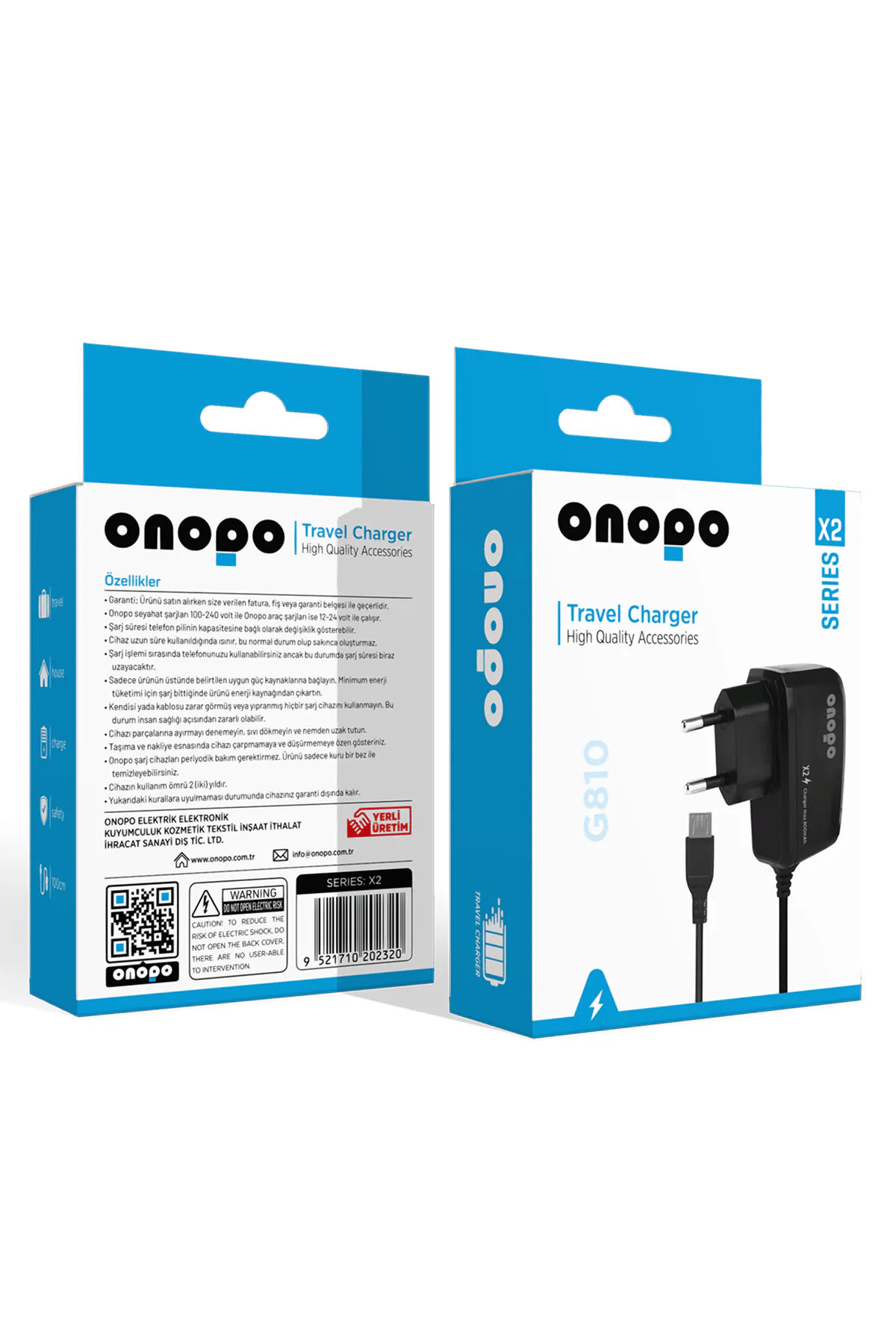 Onopo G810 C5510 C6712 Chat 222 Chat 322 C3262s3570 S7500 Uyumlu Şarj Cihazı - X2 - görsel 1