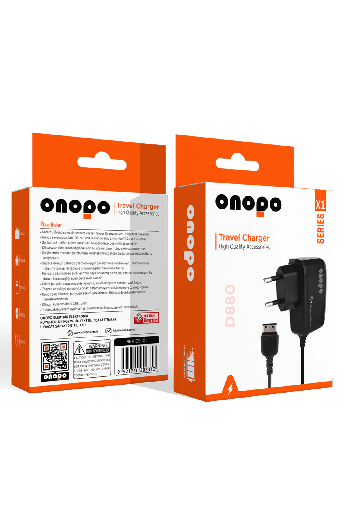 Onopo D880 GT-E1190 GT-E1150 GT-E1205 GT-E1207 SM-D880 Uyumlu Şarj Cihazı - X1 - görsel 1