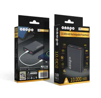 10000 mAh Şarj Edilebilir Led Göstergeli Taşınabilir Powerbank
