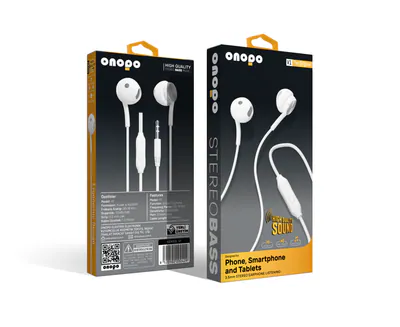 Onopo Stereo Kablolu Kulaklık Extra Bass Dinleme 3.5MM Kulak İçi Kulaklık - V1