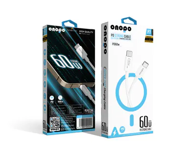 Onopo Android Xiaomi ve Samsung Uyumlu 60W PD Type-C to Type-C Hızlı Şarj ve Data Kablosu 1 Metre - P7