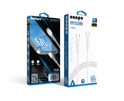 Onopo Android Xiaomi ve Samsung Uyumlu Type-C to Type-C PD 25W Hızlı Şarj ve Data Kablosu 100CM - P5