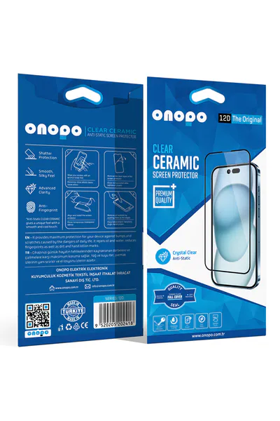 Onopo Redmi Note 12 Uyumlu Tam Kaplayan Şeffaf Seramik 12D Cam Ekran Koruyucu