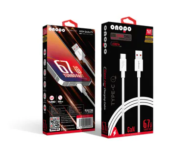 Onopo T67 USB-A to Type-C 67W Turbo Şarj ve Data Kablosu – Hızlı, Güçlü ve Dayanıklı
